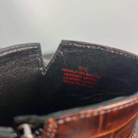 Marc Joseph Herald Square cap toe color block ankle bootie size 5.5 - Picture 4 of 7